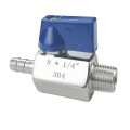 ss304 stainless steel pagoda joint mini ball valve stainless steel,mini ball valve 1/4",mini ball valve 1" ss316l sfc